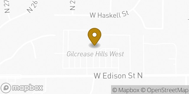 Map showing the location of Walgreens in Tulsa, OK 74127
