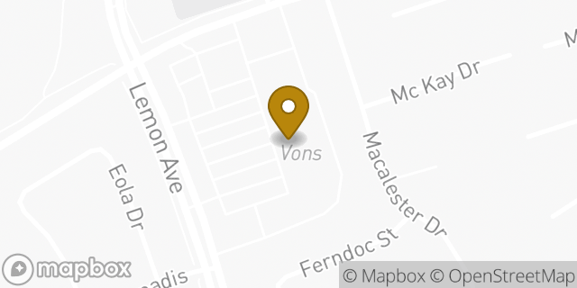 Map showing the location of Vons in Walnut, CA 91789