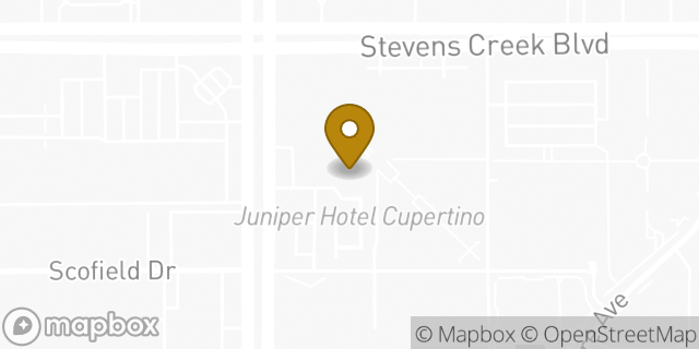 Map showing the location of Amazon Locker - Donard in Cupertino, CA 95014