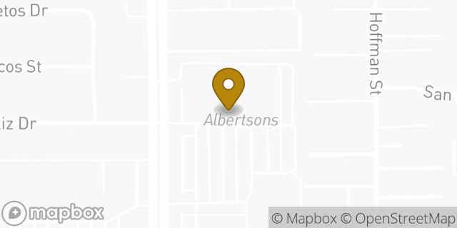 Map showing the location of Albertsons in Buena Park, CA