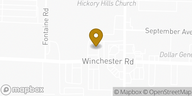 Map showing the location of McDonald's in Memphis, TN 38116