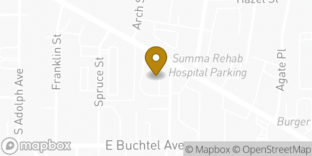 Map showing the location of McDonald's in Akron, OH 44304