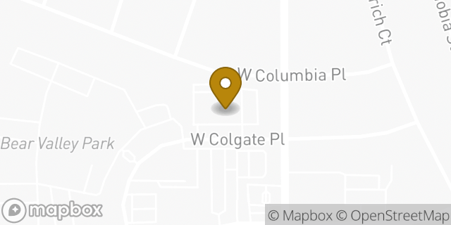 Map showing the location of Walgreens in Denver, CO 80227