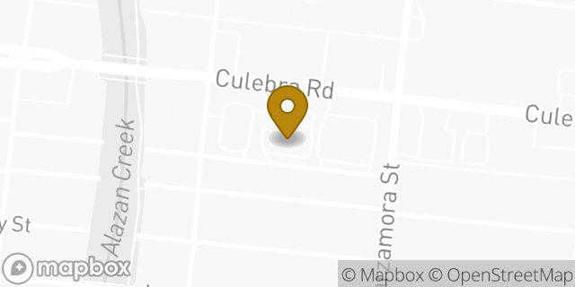 Map showing the location of Subway in San Antonio, TX 78201