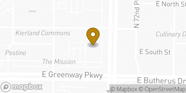 Map showing the location of Starbucks in Scottsdale, AZ 85254
