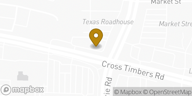 Map showing the location of Baskin-Robbins in Flower Mound, TX 75028