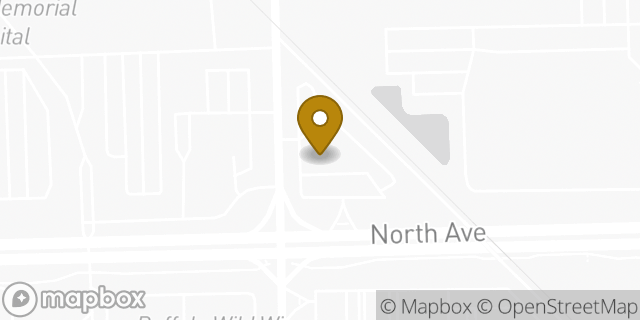 Map showing the location of Dunkin' in Melrose Park, IL 60160