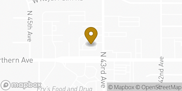 Map showing the location of Sonic Drive In in Glendale, AZ 85302