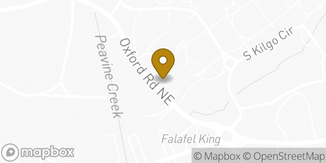 Map showing the location of Amazon Locker - Alameda in Atlanta, GA 30307