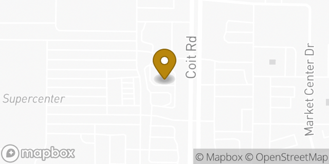 Map showing the location of Coit & Mapleshade in Plano, TX 75075