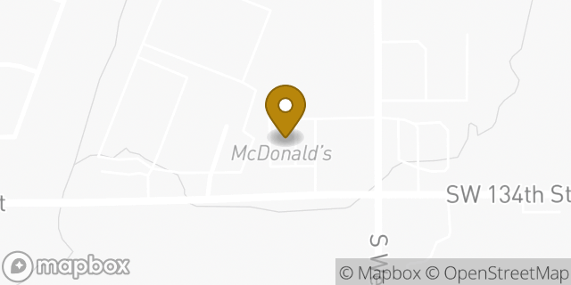 Map showing the location of McDonald's in Oklahoma City, OK 73170
