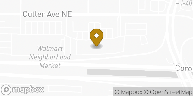 Map showing the location of Old Navy in Albuquerque, NM 87110