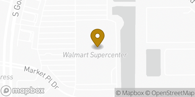 Map showing the location of Walmart in Orlando, FL