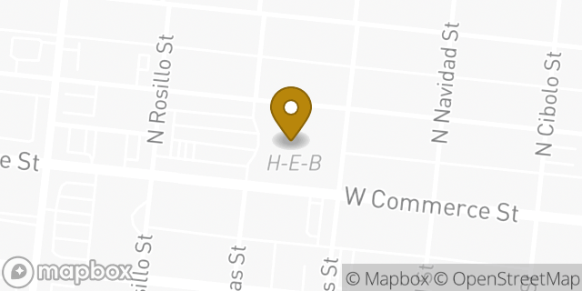 Map showing the location of H-E-B in San Antonio, TX 78207