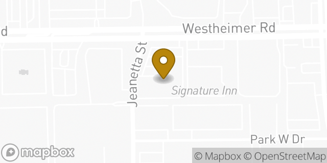 Map showing the location of Hertz in Houston, TX 77063