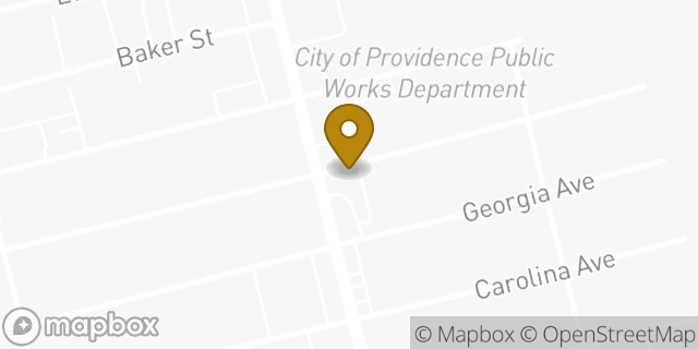 Map showing the location of Dunkin' in Providence, RI 02905