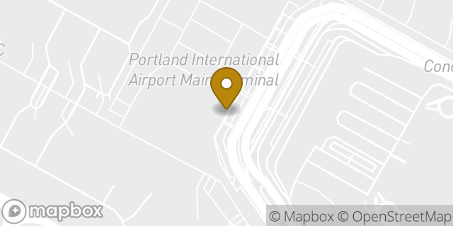 Map showing the location of Delta Terminal - Portland International Airport in Portland, OR 97218