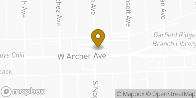 Map showing the location of Fifth Third Bank in Chicago, IL 60638