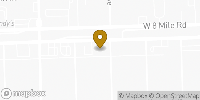 Map showing the location of AutoZone in Detroit, MI 48219