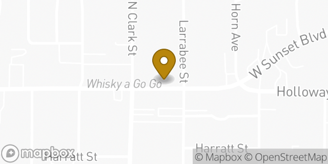 Map showing the location of Subway in West Hollywood, CA 90069