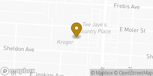 Map showing the location of Coinstar in Columbus, OH 43207