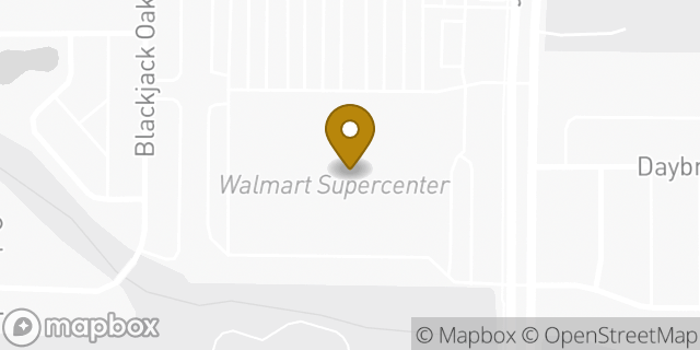Map showing the location of Walmart in McKinney, TX 75070