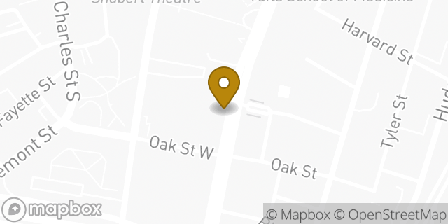 Map showing the location of Starbucks in Boston, MA 02111