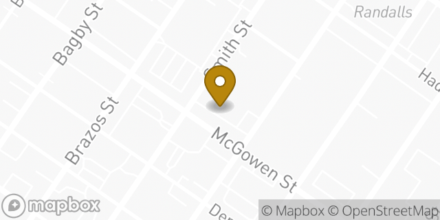 Map showing the location of The UPS Store in Houston, TX 77006