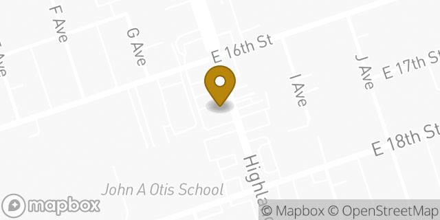 Map showing the location of McDonald's in National City, CA 91950