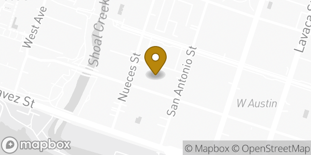 Map showing the location of Google in Austin, TX
