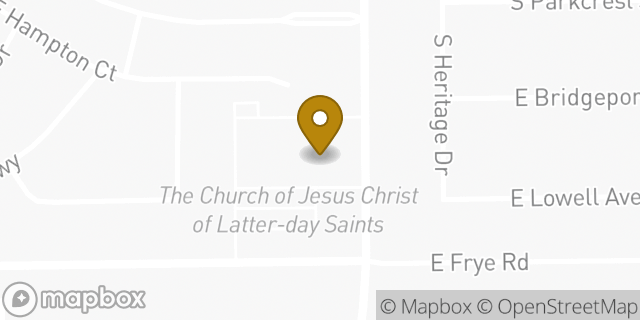 Map showing the location of The Church of Jesus Christ of Latter-day Saints in Gilbert, AZ 85295