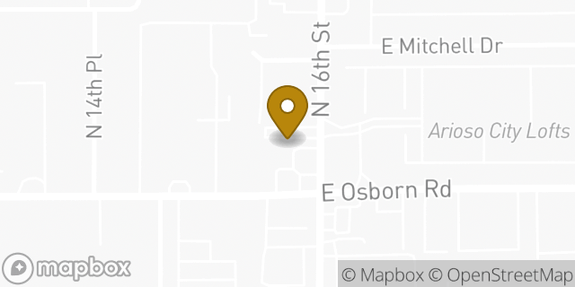 Map showing the location of Amazon Locker - Palate in Phoenix, AZ 85016