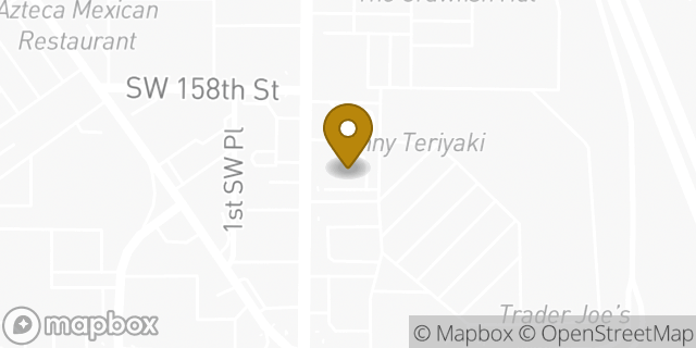 Map showing the location of Starbucks in Burien, WA 98148