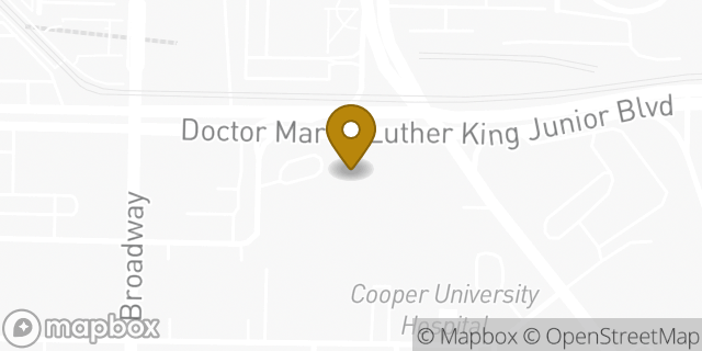 Map showing the location of Starbucks Coffee Company in Camden, NJ 08103