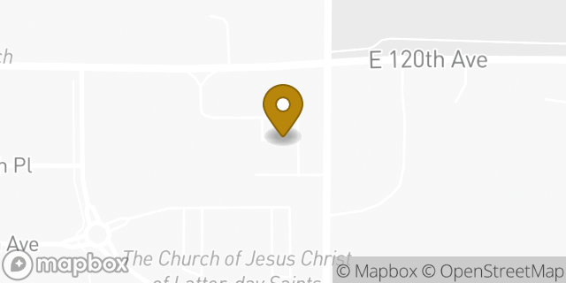 Map showing the location of 7-Eleven in Henderson, CO 80640