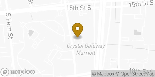 Map showing the location of Hertz in Arlington, VA 22202