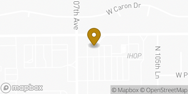 Map showing the location of Safeway Fuel Station in Peoria, AZ 85345