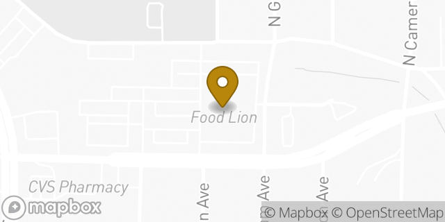 Map showing the location of Food Lion in Winston-Salem, NC 27101