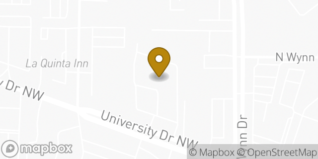 Map showing the location of La Quinta Inn in Huntsville, AL 35816