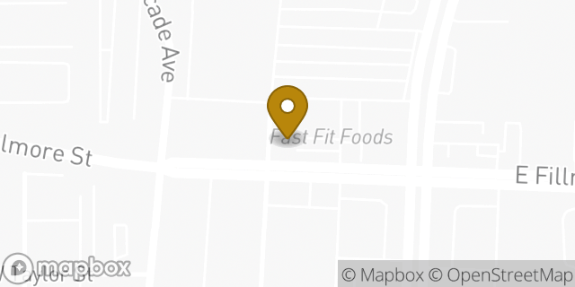 Map showing the location of Dunkin' in Colorado Springs, CO 80907
