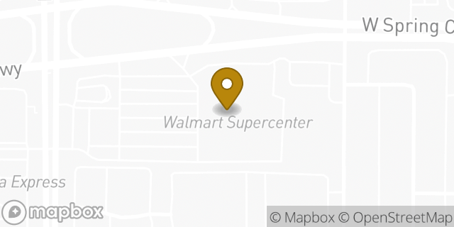 Map showing the location of Walmart in Plano, TX 75023