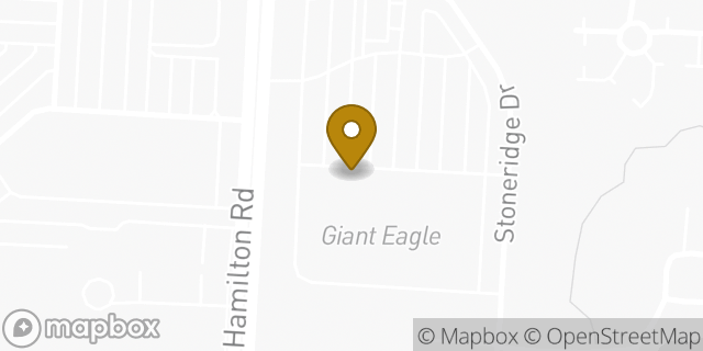 Map showing the location of Giant Eagle in Columbus, OH 43230