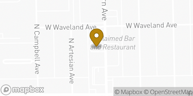 Map showing the location of Starbucks in Chicago, IL 60618