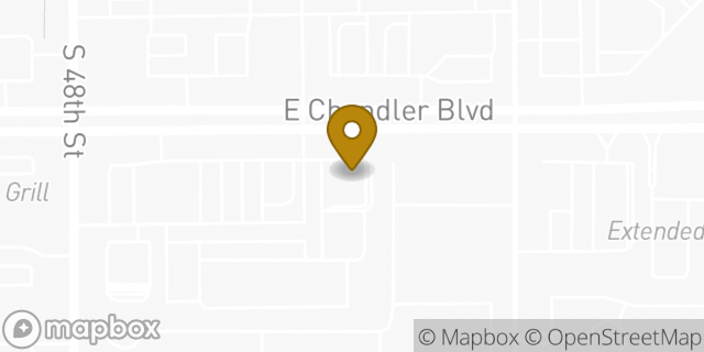 Map showing the location of Dunkin' in Phoenix, AZ 85048