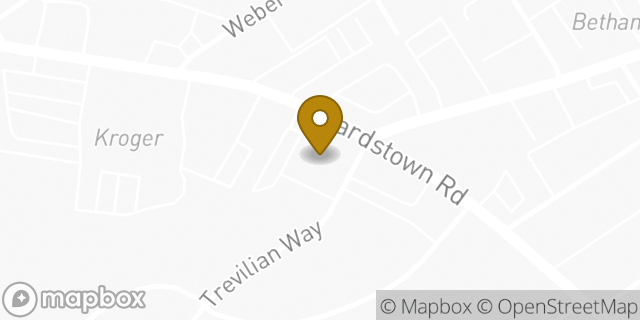 Map showing the location of Walgreens in Louisville, KY 40205