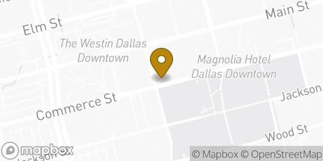 Map showing the location of Budget Car Rental in Dallas, TX 75202