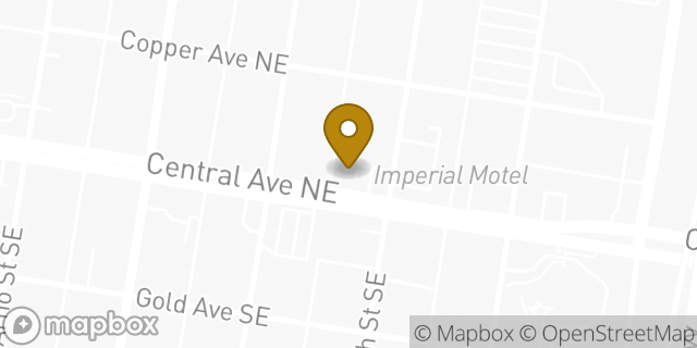 Map showing the location of Days Inn in Albuquerque, NM 87102