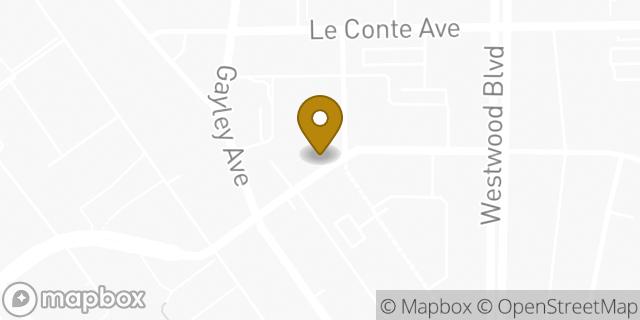 Map showing the location of Starbucks in Los Angeles, CA 90024