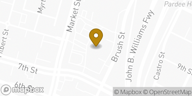 Map showing the location of Planet Fitness in Oakland, CA 94607