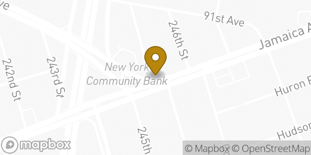 Map showing the location of Dunkin' in New York, NY 11426